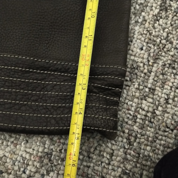 American eagle Shopper tote bag brown leather purse shoe bag - Picture 9 of 10